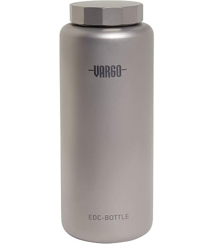Vargo Titanium Water Bottle with Ti Lid | 100% Titanium