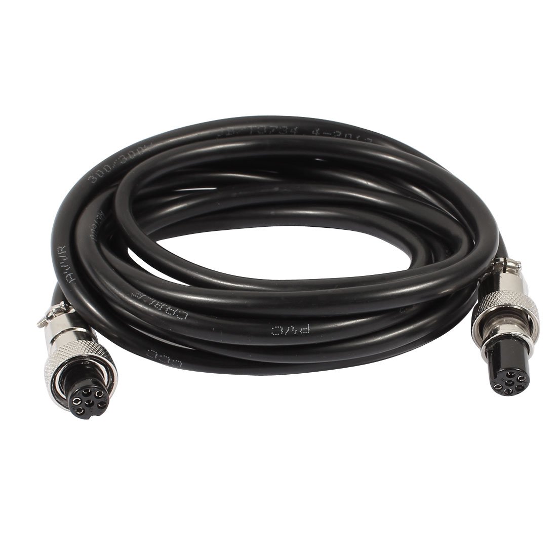 Sourcingmap GX12 6 Pins Double Female Head Aviation Socket Connector Electrical Cable 2m