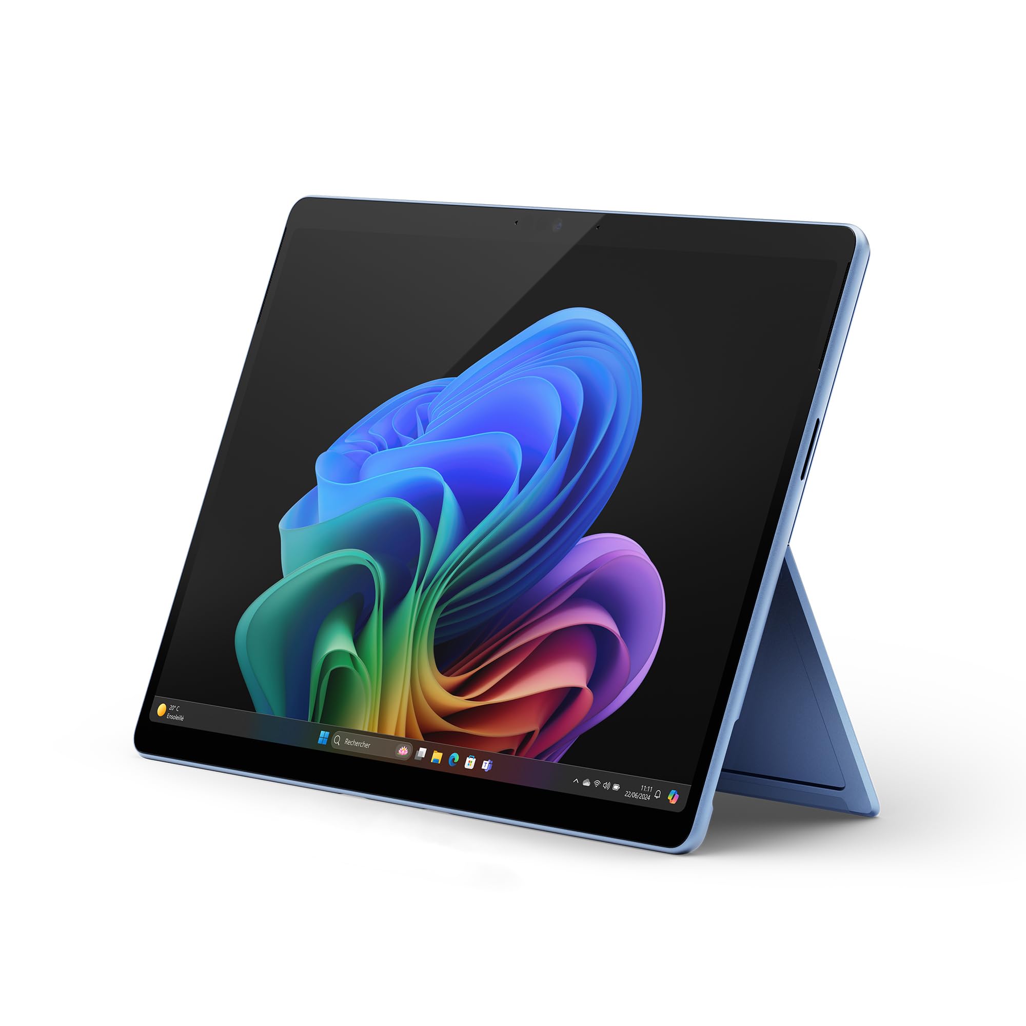Microsoft Surface Pro (Chargeur Non Inclus) | Copilot+ PC | Ecran Tactile OLED 13 | Snapdragon® X Elite | 16Go RAM | SSD 512To | Dernier Modèle, 11ème Edition | Bleu Saphir