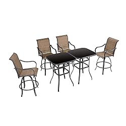 Festival Depot 6pcs Patio Dining Set Bar Height