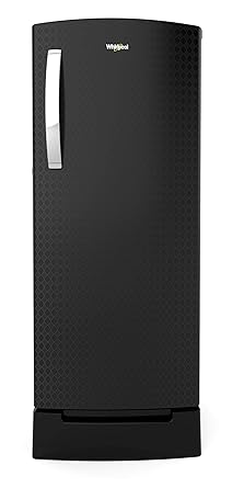Whirlpool 200 L 4 Star Inverter Direct-Cool Single Door Refrigerator (215 IMPRO ROY 4S INV ARGYLE BLACK, Argyle Black)