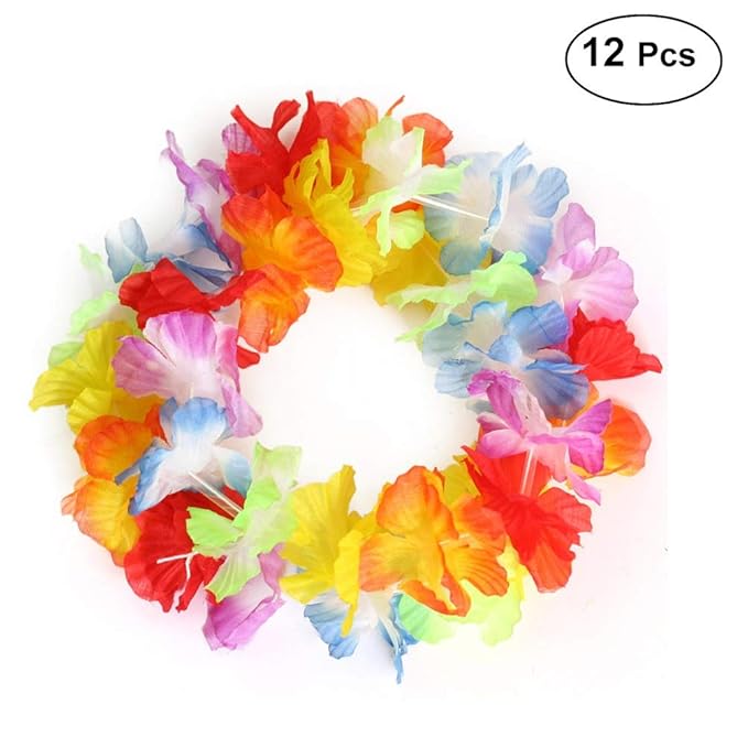 Collar Hawaiano Hawaiian Leis Decoracion Tropical Guirnalda de 