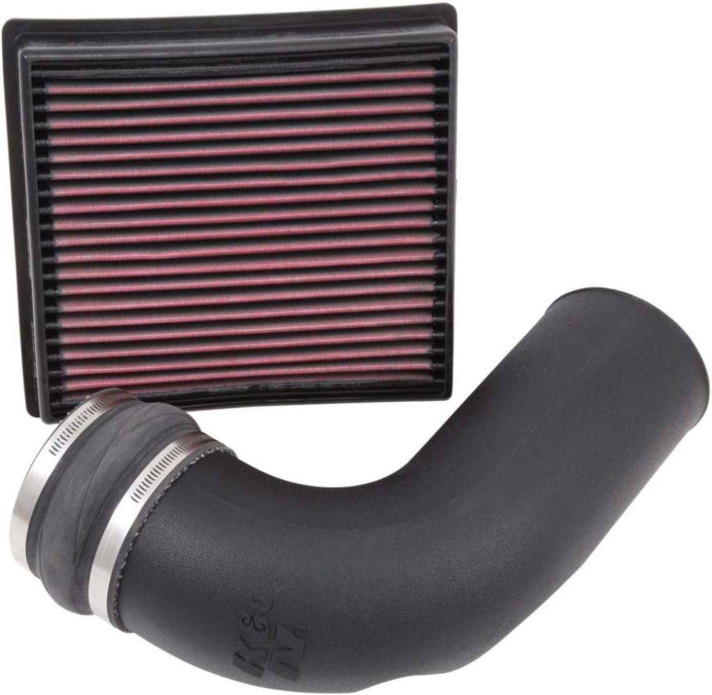 K&N Cold Air Intake Kit: High Performance, Guaranteed to Increase Horsepower: Fits 2013-2018 Dodge Ram (2500, 3500) 6.7L V6 Diesel,63-1568