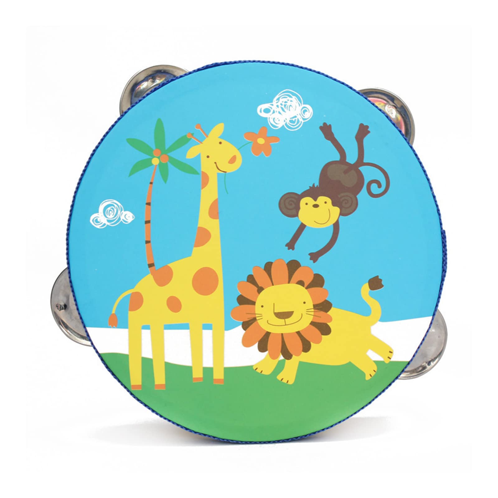 Baby Tambourine - Cartoon Hand Held Drum, Portable, For Kids, Party, Dance