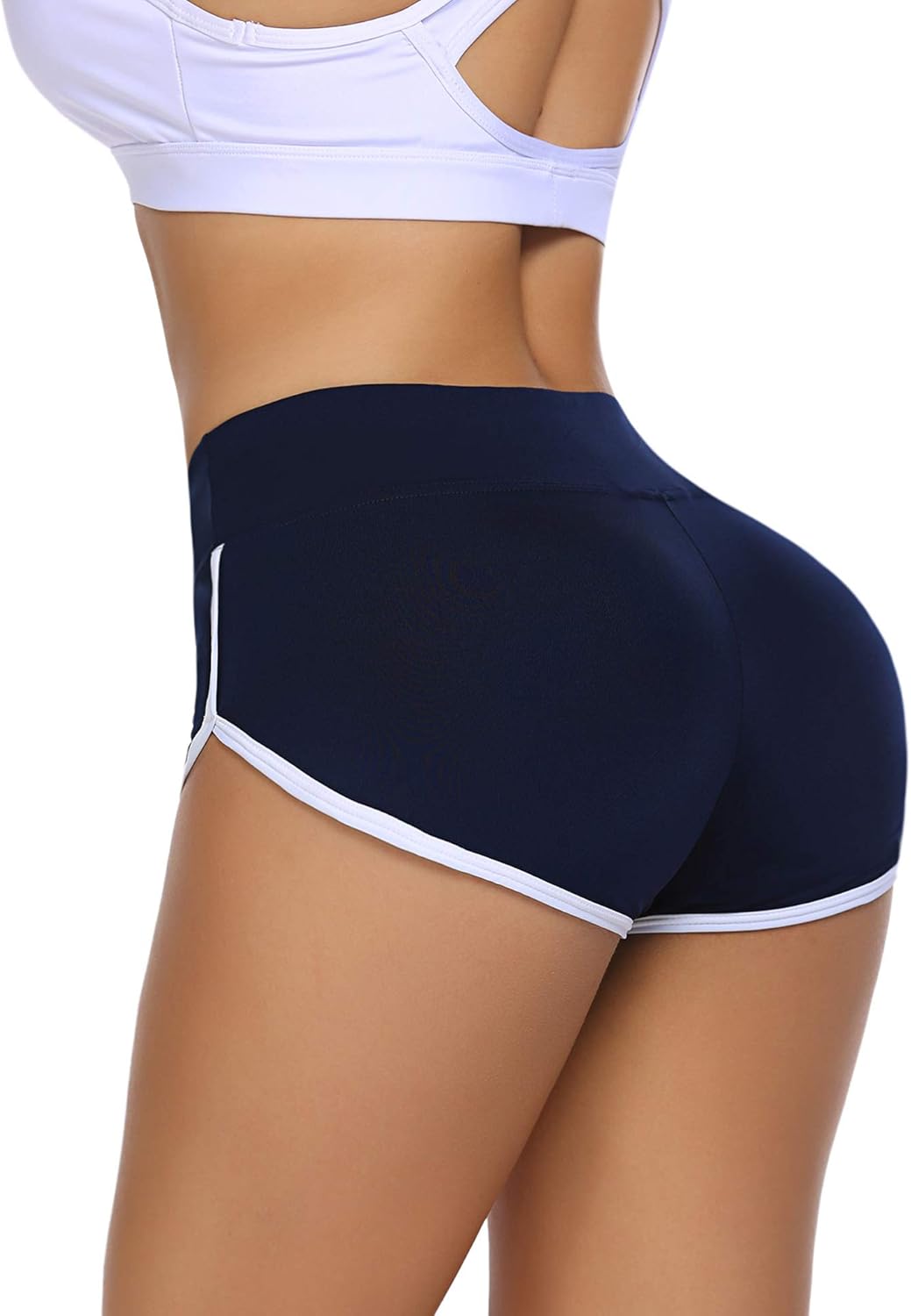 ADOME Women's Active Shorts Fitness Sports Yoga Booty Shorts for Running Gym Workout: Clothing