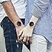 CIVO Mens Womens Unisex Ultra Thin Watches Minimalist Luxury Fashion Business Dress Casual Waterproof Quartz Wrist Watch for Man Woman with Rose Gold Stainless Steel Mesh Band (Brown)