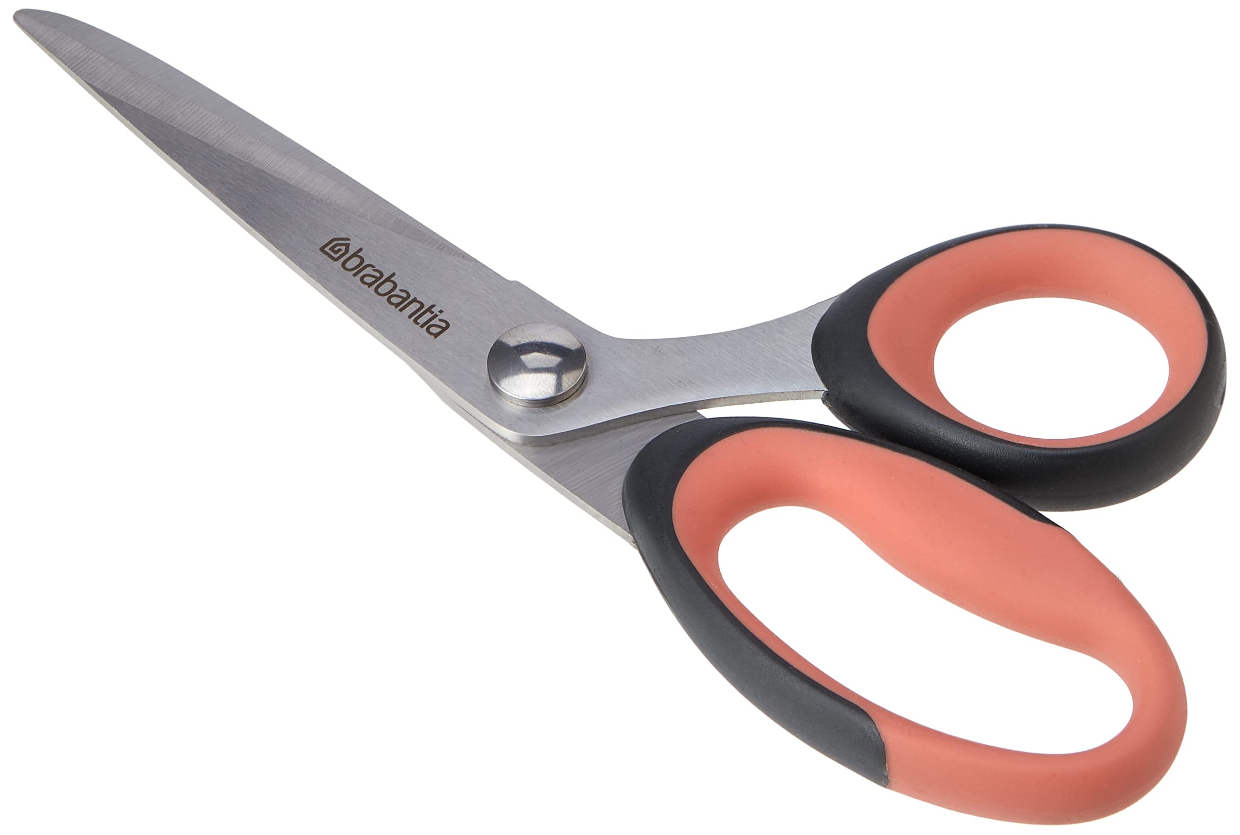 Brabantia Tasty+ Kitchen Scissors - Terracotta Pink - Ergonomic Comfortable Non-Slip Handle - Anti-Rust - Extra-Strong Sharp Steel Blade - L21.4 x W9.1 x H1.3 cm