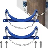 CNQLIS 2Pcs Cylinder Tank Holder, Steel Wall Mounted Bracket for Cylinder | Nitrogen Steel Tank Holder with Safety Chain and Screw