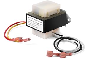 WUYELIN 46-24124-06 HVAC Transformer 40 VA 120/24V Replacement for Furnace 46-24124-06 BE161640GDD 29M7101,120V to 24V AC HVAC Furnace Transformer Channel 2 Hole Mount