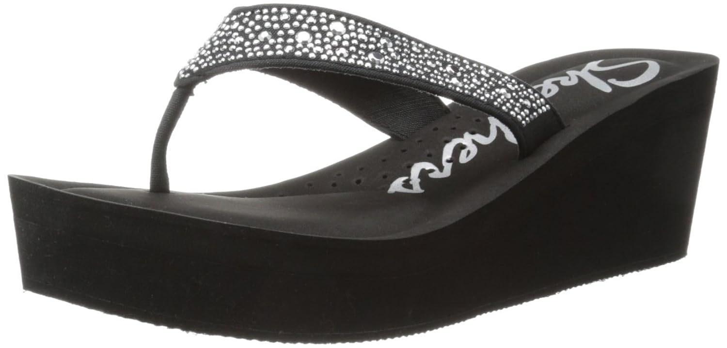 skechers pink wedges