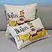 Popular Colourful the Beatles Throw Pillow Case Decor Cushion Covers Square 18*18 Inch Beige Cotton Blend Linen
