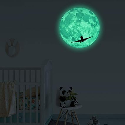 Amazon Com Pegatinas De Pared Con Diseno De La Luna Oscura Con