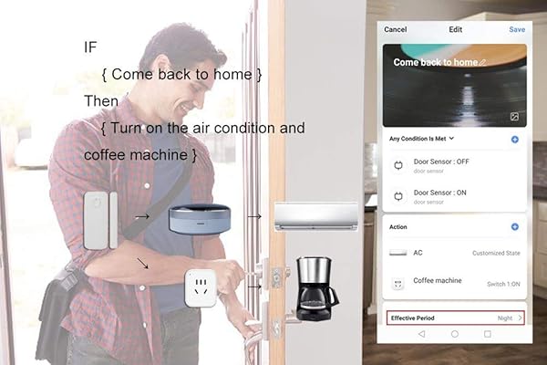 YEEWA Control remoto inteligente WIFIIRSmart Life interruptor inteligente universal para domtica aire acondicionado TV compatible con AlexaGoogle Home