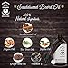 Sandalwood Beard Oil enhanced with Tea Tree & Argan & Jojoba Oil – Large 2oz Size – Conditions and Softens Your Beard for Healthy Beard and Mustache Growth and Care