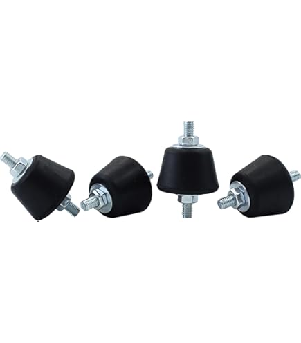 Amazon.com: 4pcs 20 x 15mm Rubber Mounts Rubber Vibration Isolator Mounts  Shock Absorber with M6 x 19mm Studs Vibration Isolators : Industrial &  Scientific
