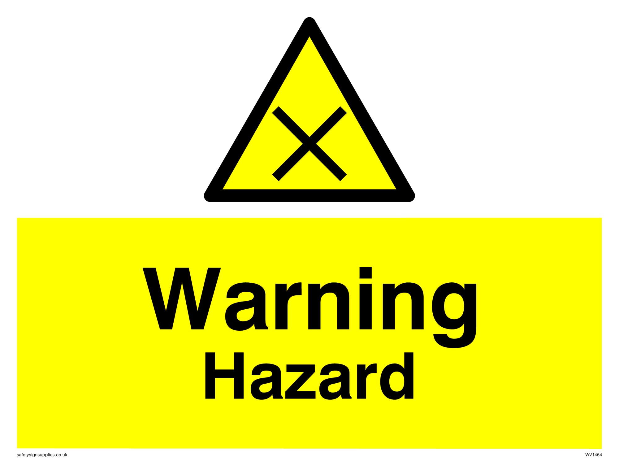 Pack of five - Warning Hazard Sign - 200x150mm - A5L