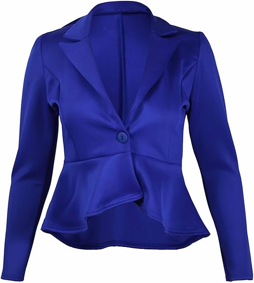 veste femme bleu roi