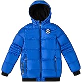 JOYSON Boys Lightweight Puffer Jacket Warm Casual Winter Coat for Kids Windproof Outerwear Jackets with Hood