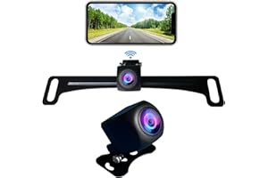 Casoda Newest HD1080P Wireless Backup Camera, Super Strong 5G wifi signal Crystal Clear View Smooth Video, Support iphone and android phone, Suitable for car SUV pickup sedan, 2-in-1 Easy to Install