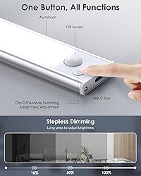 5-Pack Under Cabinet Lighting, Upgraded 2500mAh