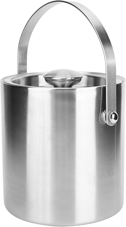 Amazon 氷のバケツ ふたが付いている2lのステンレス鋼の絶縁された二重壁の氷のバケツ 実用的な耐久性のある高強度 の強い靭性は家 党 バー 赤ワイン 冷たいビールのための氷の冷たい氷のバレルセットを保ちます Fokh バーセット 通販