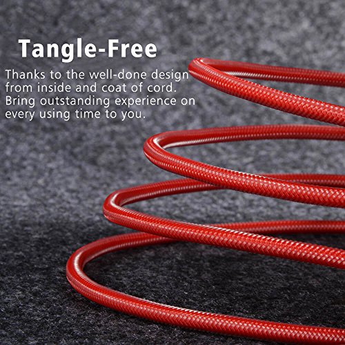 POWERbeast iPhone Charger Lightning Cable 3FT 6FT(3PACK) Nylon+Fishing Line Braided Charging Cable Cord to USB Charger Compatible with iPhoneX 8 8Plus 7 7Plus 6s 6sPlus 6 6Plus 5 5s 5cSE iPad iPod
