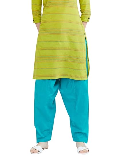 Women's Cotton Salwar Bottom (NOOSWCSAQAQUA_Aqua_X-Large)