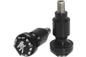 GIDIBII Rear Seat Thumb Screw Bolt, Quick Mount Tail Bolts Screws Cap Compatible with Suzuki GSX1300R Hayabusa 1999-2020 (2 PCS, Black)