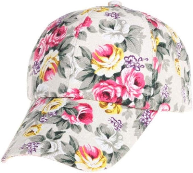 Baseball Cap Women's Baseball Cap Flowers Cap Hat Hop Hip Outdoors