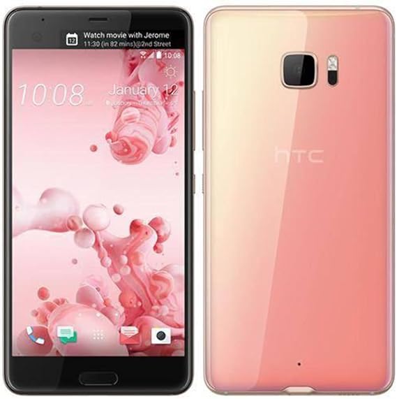 Amazon Htc U Ultra Dual Sim U 1u Simフリー 64gb Cosmic Rose Gold スマートフォン本体 通販