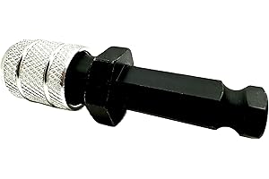 Pro-Graad 7/16" Hex to 1/4" Hex Shank Adapter, Quick Change Bit Holder Converter for 7/16 Impact Drivers & 1/2" Power Drills, Heavy Duty 1/4 Hex Bit Holder for Drill & Driver Accessories