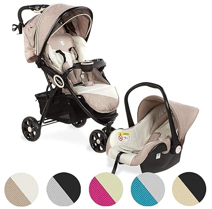 Froggy® 2 in1 Kombi-Kinderwagen DINGO Kinderbuggy mit Autositz Set Kinderwagen Buggy Jogger ultraleicht 5-Punkt-Sicherheitsgu