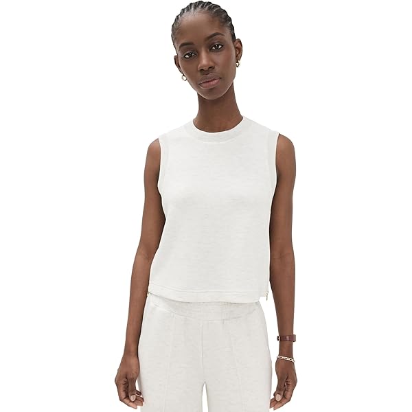 Varley Women's Ferns Open Knit Tank, Snow White, M at Amazon