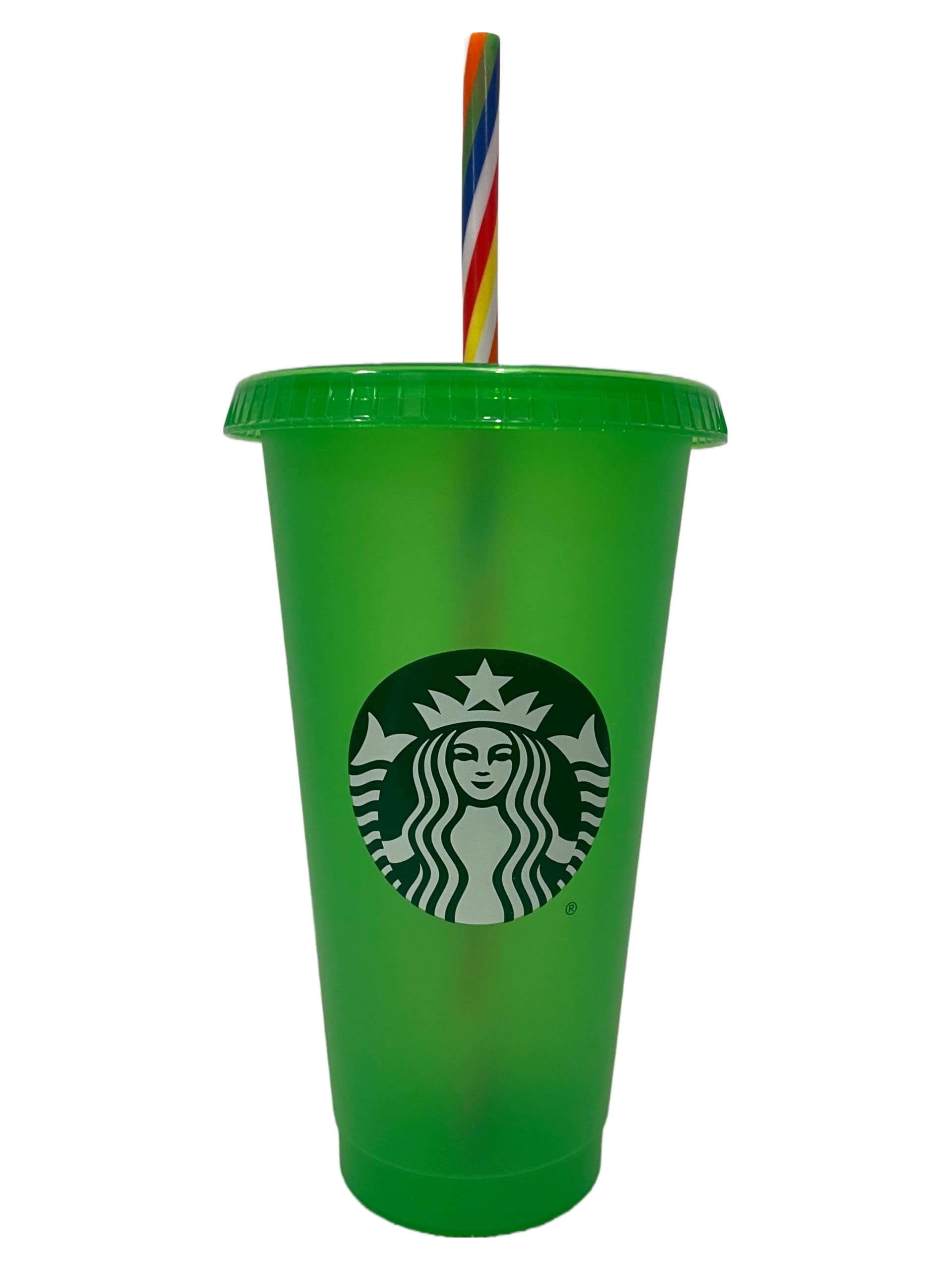 STARBUCKS Summer 2023 Green Color Changing Reusable 24oz Cold Cup