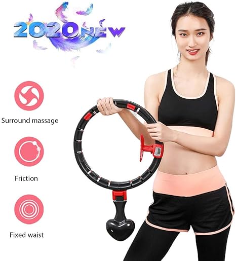 Amazon Com Hula Hoop Auto Spinning Hoop Smart Counting Loop With Adjustable Slimming Exercise Detachable Fixed Loss Weight Fitness Equipment Home Kitchen