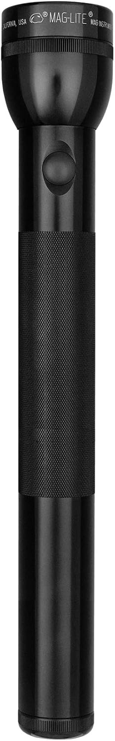 Maglite Heavy-Duty Incandescent 4-Cell D Flashlight, Black - Basic Handheld Flashlights - 