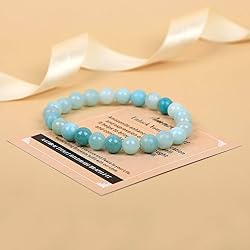 AD Beads Handmade Gemstone Stretch Elastic Bracelet