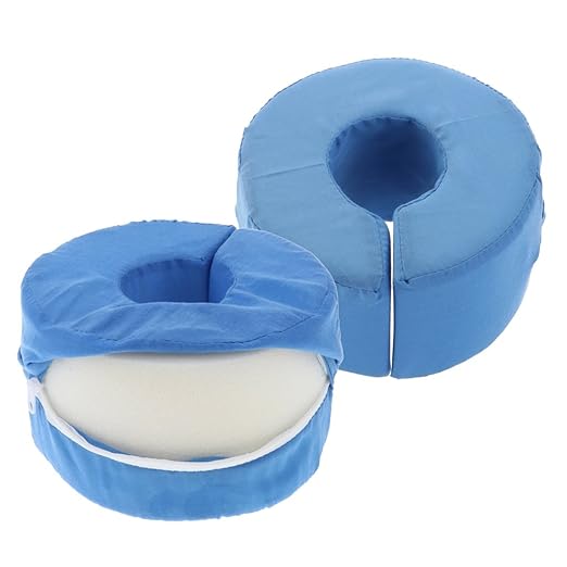 2pcs Blue Foot Hand Foam Elevator Cushions Leg Rest Elevation Pillows
