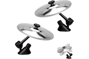 ZHIYUEJING 2PCS Car Symbol Drum Air Vent,Car Cymbal Air Vent, Cymbals For All Vehicle Vents,Easy To Install,For Music Lovers