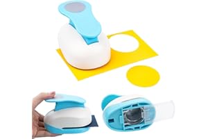 2 Inch Circle Hole Punch, Paper Punch Lever Action Craft Punches for Paper Crafting Scrapbooking for Office Junk Journal Supp