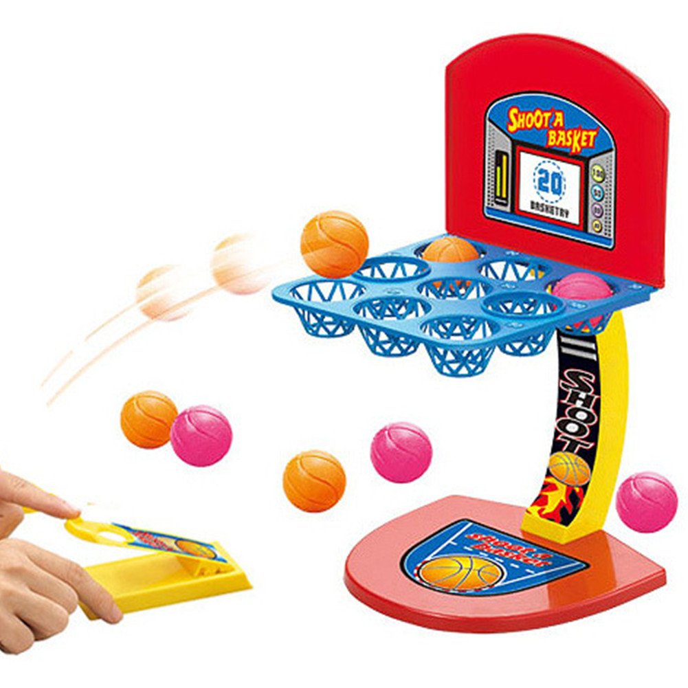 O-Toys Mini Basketball Games Desktop Table Basketball Shooting Game Toys for Kids Competition Interactive Score Game Sport Hoop Gift Set
