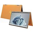 mCover Case ONLY Compatible for 2022~2023 15.6" HP Envy x360 15-EW0000 (Intel CPU) / 15-EY0000 (AMD CPU) Series Laptop (NOT Fitting Any Other HP Models) - Orange