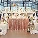 SoarDream 60x102 inch Rose Gold Sequin Tablecloth Rectangular Table Cloth for Wedding