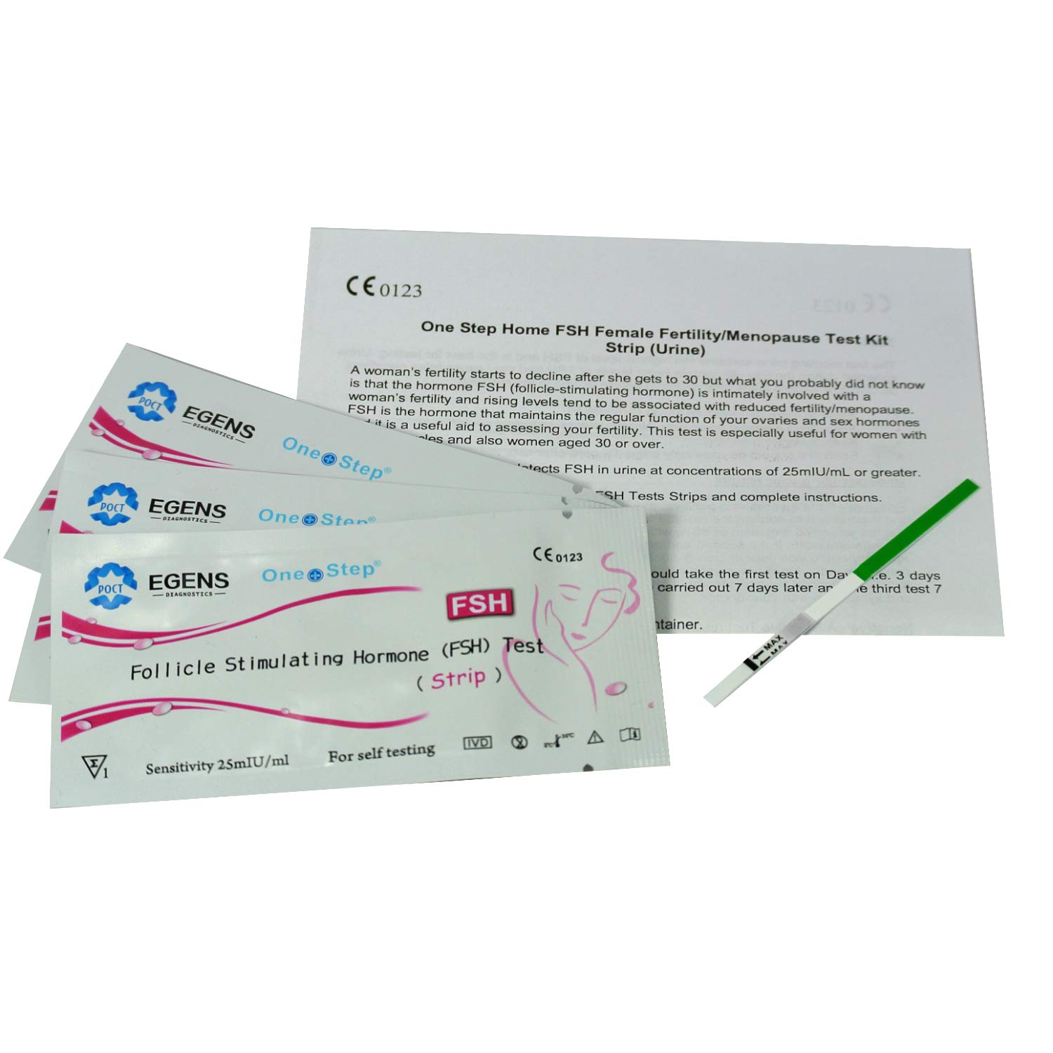 3 x Female Fertility Test Menopause Testing Kit FSH Strip Tests Buy
