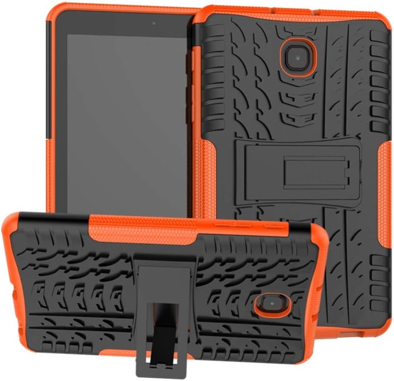 Galaxy Tab A 8.0 Inch 2018 T387 Stand Case DWaybox Hybrid Rugged Heavy Duty Hard Back Case Cover with Kickstand for Samsung Galaxy Tab A 8.0 Inch 2018 Version SM-T387 (Orange)