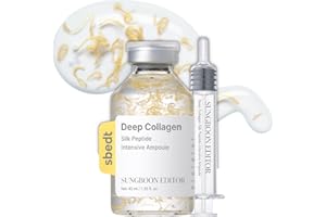 SUNGBOON EDITOR Silk Peptide Intensive Lifting Ampoule | Korean Anti-Aging Serum for Face with Collagen & 30 Peptide Complex | Skin Tightening & Firming (Botox Effect) | 72H Hydration