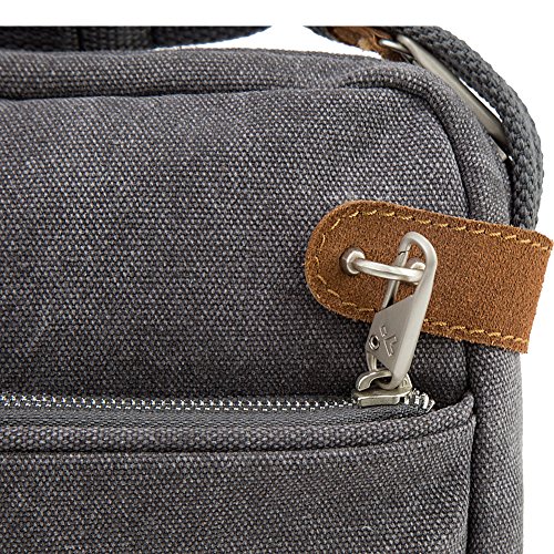 travelon anti theft heritage crossbody bag grey