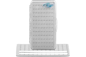 SF Slim Waterproof Fly Box for Fly Fishing Super Thin Pocket Clear Lid Easy Slit Foam Fishing Boxes 1PCS
