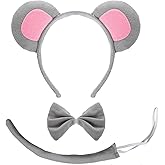 Mouse Ears Headband for Halloween Festival Party Cosplay, Rat Headbands - Mouse Ears Headband For Adult Fashion Hairband for Makeup Face Washing