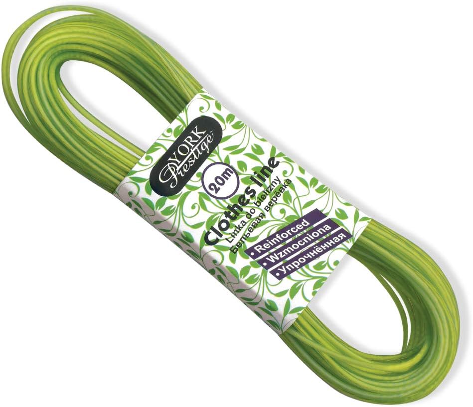 York Prestige Wäscheleine, PVC, Stahl, Grün Violett, One Size